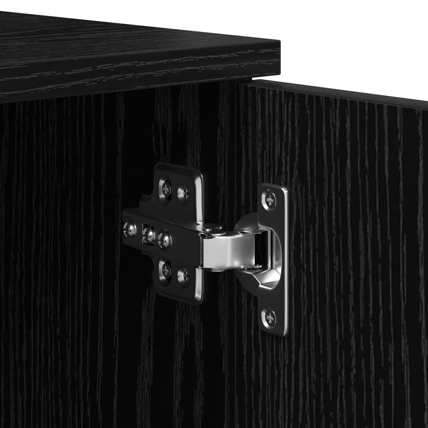 Opslagbedframe Zwart Eiken 80X200 Cm Artisanaal Eiken