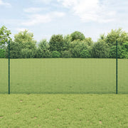 Draadhek met palen 1.2 x 25 m groen staal PVC