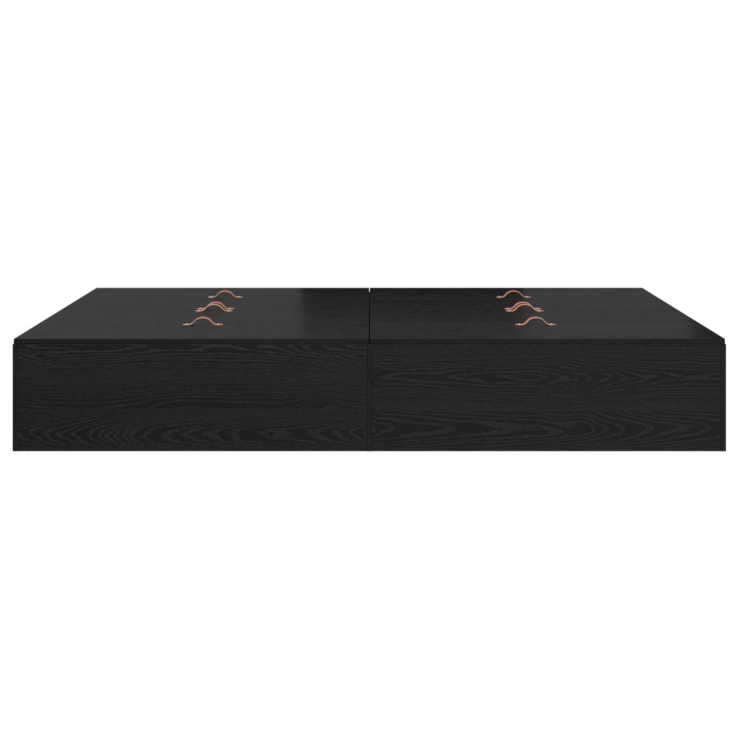 Opbergbedframe Zwart Eiken 140 x 190 cm