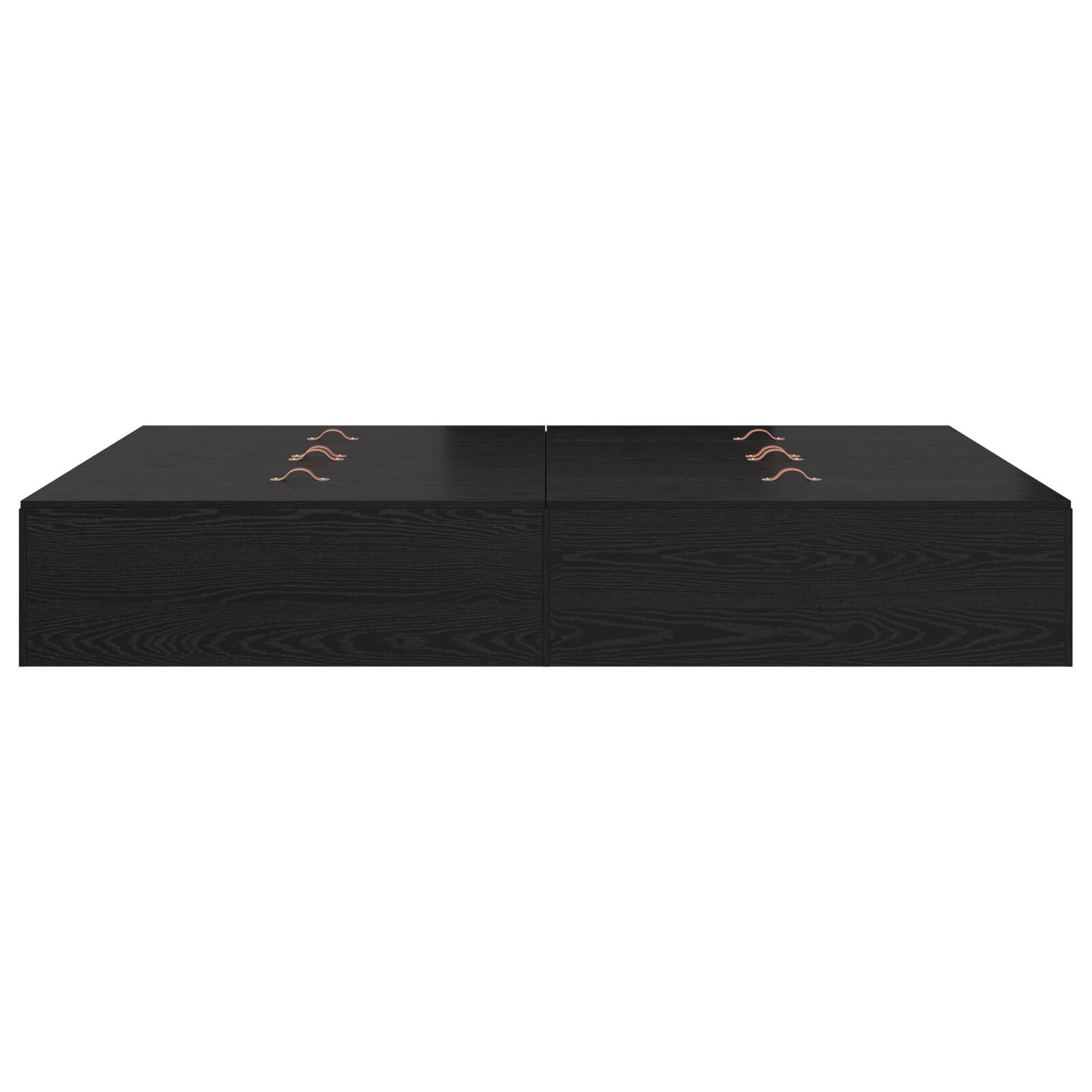 Opbergbedframe Zwart Eiken 140 x 190 cm