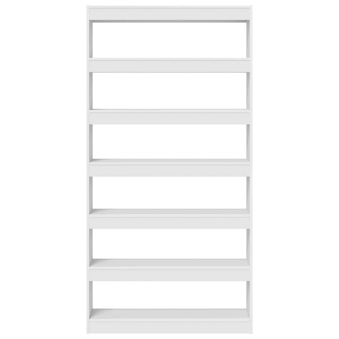 Witte Boekenplank Wit Bewerkt Hout 100 X 30 X 198 Cm Planken