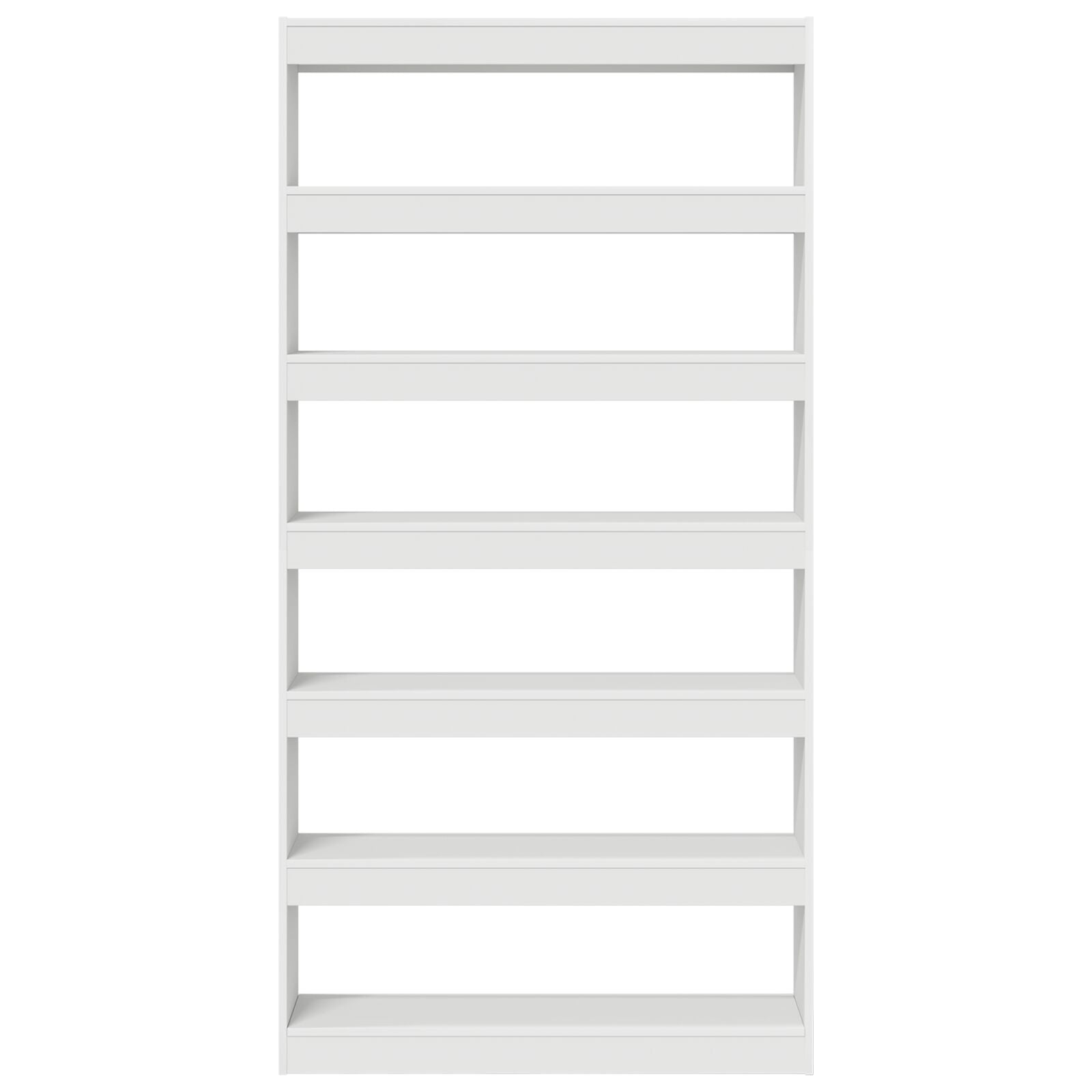 Witte Boekenplank Wit Bewerkt Hout 100 X 30 X 198 Cm Planken