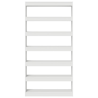 Witte Boekenplank Wit Bewerkt Hout 100 X 30 X 198 Cm Planken