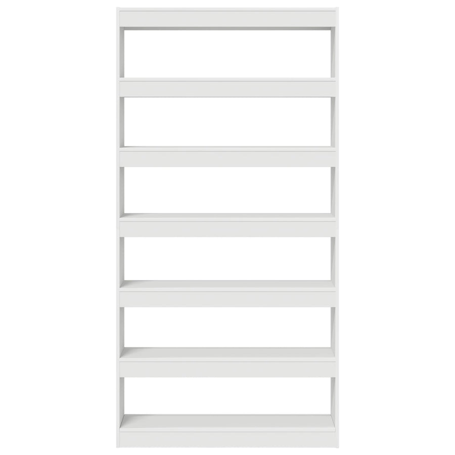 Witte Boekenplank Wit Bewerkt Hout 100 X 30 X 198 Cm Planken
