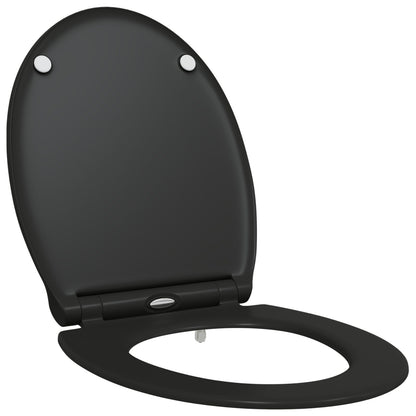 Quick Release Toiletseat Met Soft Close Duroplast Zwart