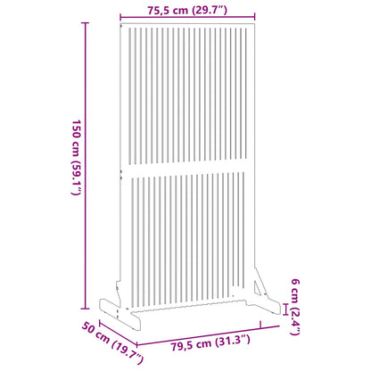 Privacy Scherm Binnen/Buiten Massief Acaciatoest 150 cm