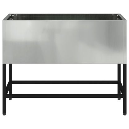 Verhoogde Tuinbak Gegalvaniseerd Staal Verzinkt staal 60 x 26 x 45 cm
