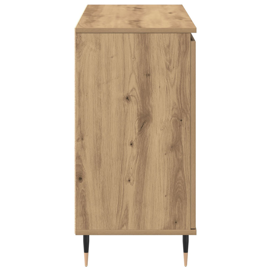 Dressoir Met Deuren & Lades Artisan Eiken 101,5X35X70 Cm