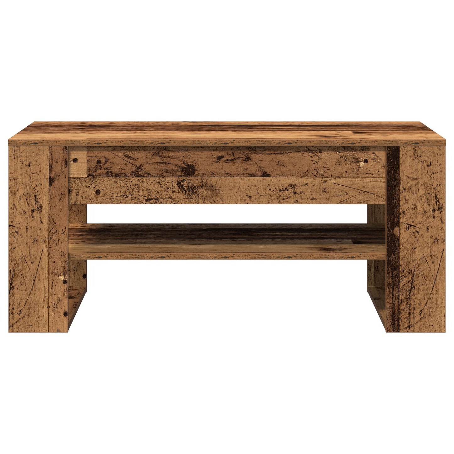 Salontafel Oude Hout 102X55X45 Cm Gelaagd Hout