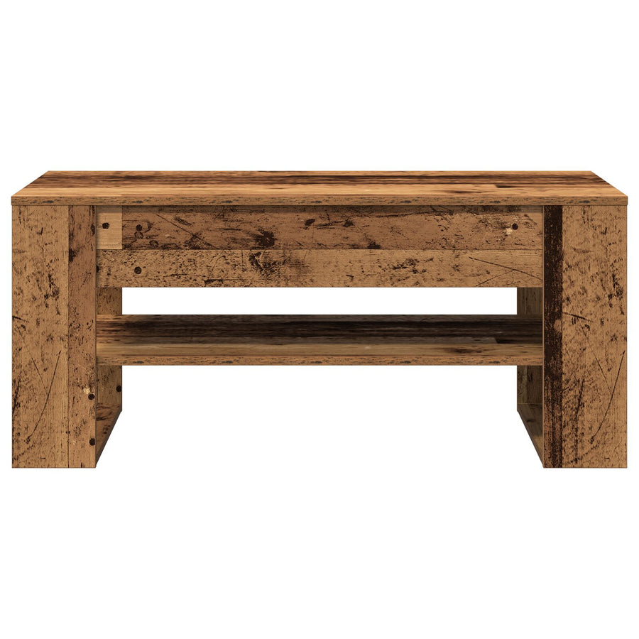 Salontafel Oude Hout 102X55X45 Cm Gelaagd Hout