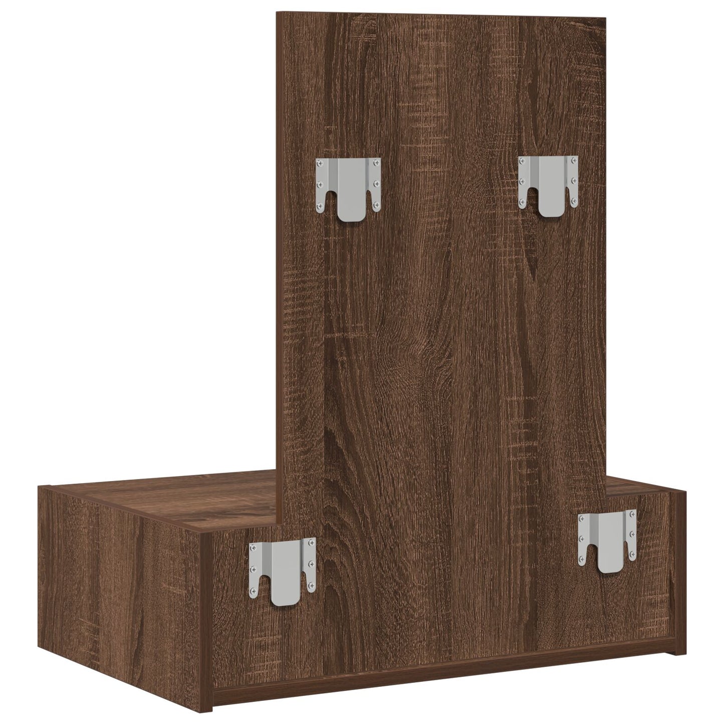 Wandkaptafel 60 x 40 x 70 cm Bruin eiken zonder LED