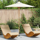 Parasol Ø 270 cm crème bamboe