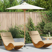 Tuinparasol 217X230 Cm Bamboe 217 x 217 x 230 cm Crème wit