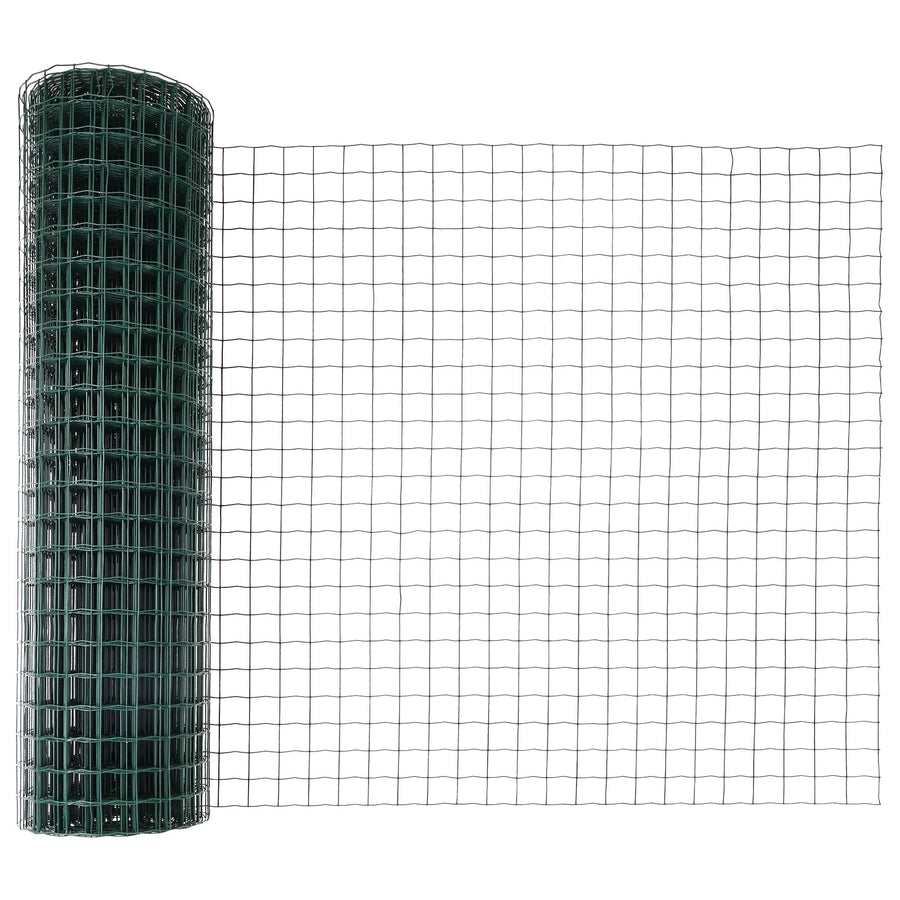 Euro Hek Met Palen Set Van 2 Groen Gepoedercoat Staal, Pvc