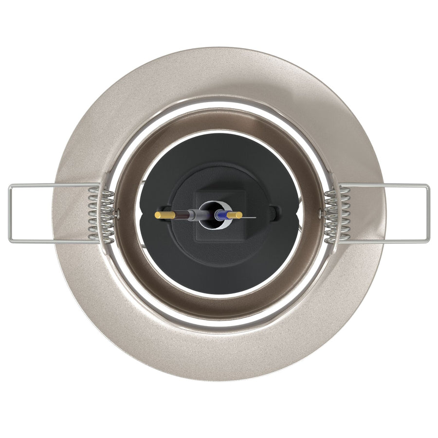 Lampen Set Van 12 Metaal 9 Cm Ingebouwde Lampen Rond Zilver