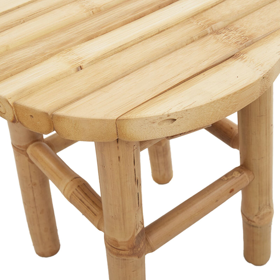 Lage Kruk Rond Ø30X36 Cm Bamboe