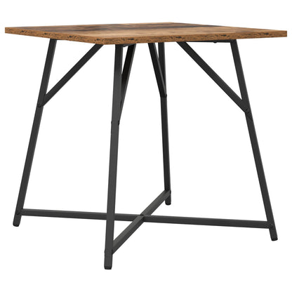 Bijzettafel Set Van 2 , Geengineerd Hout En Metaal Oud hout