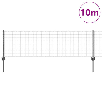Euro Schutting Set Set Van 2 Grijs Poedergecoat Staal 10 X 0.6 M