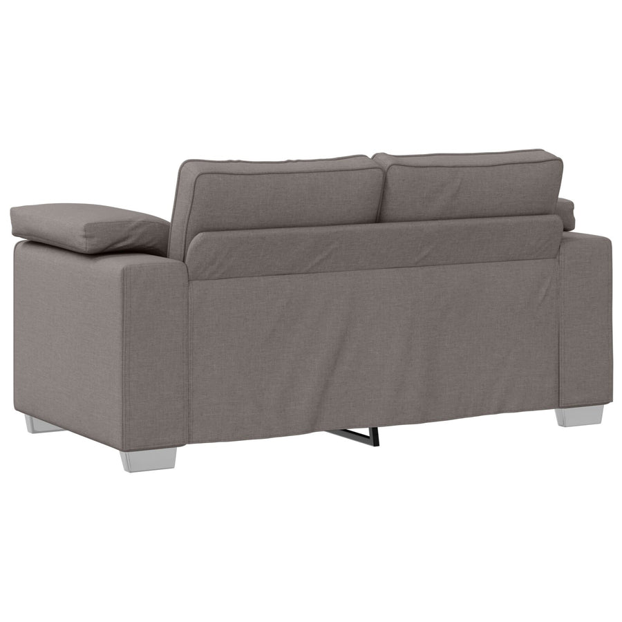 2-Delige Bankset Met Kussens Taupe Stof