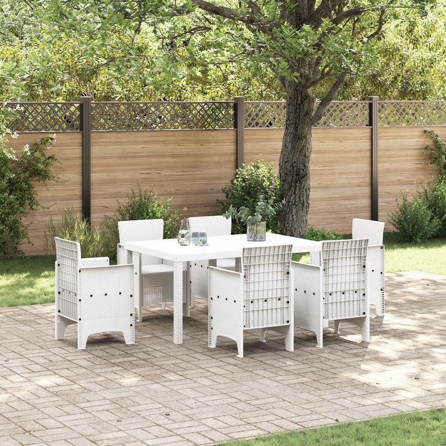 Buitentafel Polypropyleen Middelgroot Duurzaam Tuintafel Wit 1,5 m