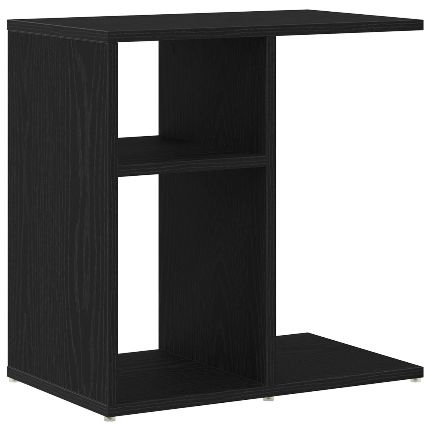 Bijzettafel Zwart Eiken 50X30X50 Cm Samengesteld Hout