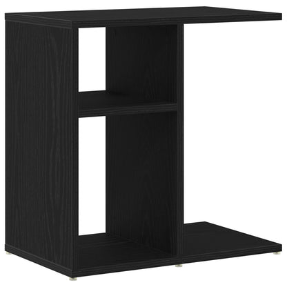 Bijzettafel Zwart Eiken 50X30X50 Cm Samengesteld Hout