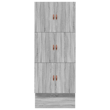 Opbergbedframe Grijs Sonoma 80X200 Cm Artisanaal Eiken