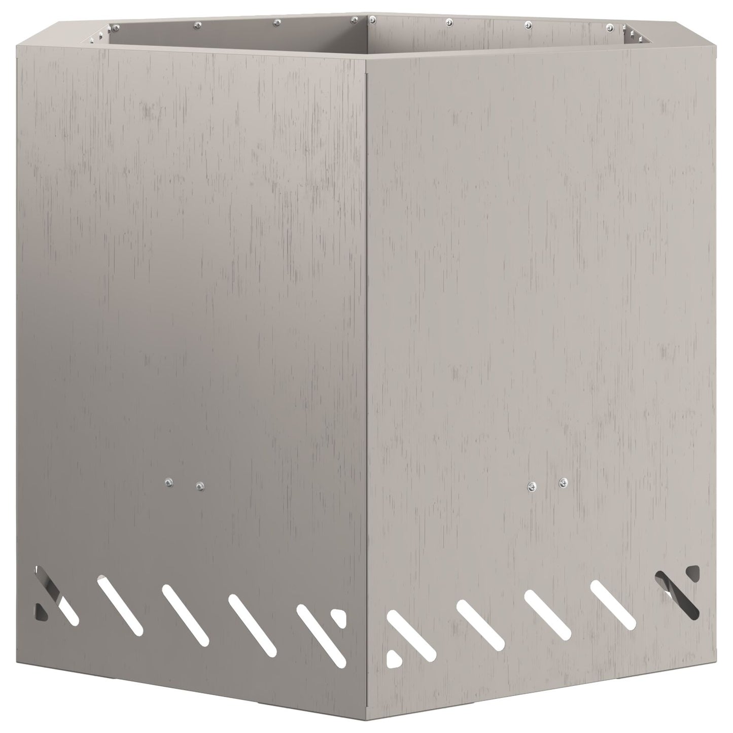 Rookloze Vuurkorf Hexagonaal Weerbestendig Staal 58 x 58 x 51 cm Verweerd staal/Bruin