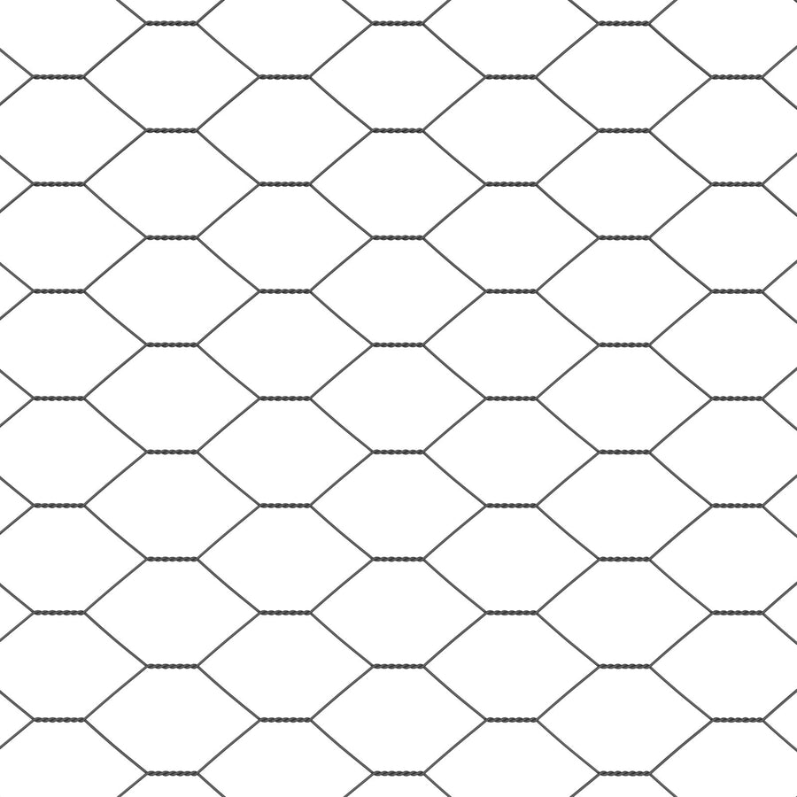Afscheiding Posten 22 Stuks U-Kanaal Grijs 150 Cm Staal,  Hexagonale Afscheiding Grijs 1,5X50 M Staal
