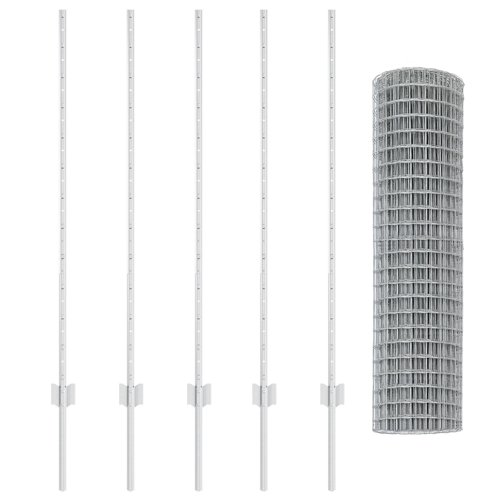 Tuinscherm Set Set Van 2 Gegalvaniseerd Staal 10 X 1,2 M Duurzaam