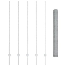 Fence Palen 10 Stuks U-Kanaal 160 Cm Gegalvaniseerd Staal,  Hexagon Fence 1.6X10 M Gegalvaniseerd Staal