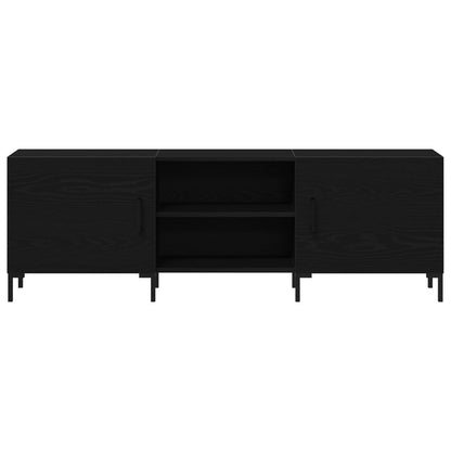 Tv-Meubel 150X30X50 Cm Engineered Hout Zwart eiken
