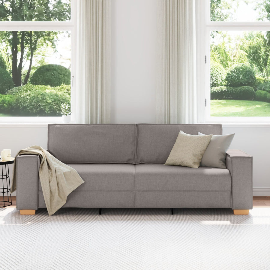 3-Zits Bank Stof 180 cm Taupe