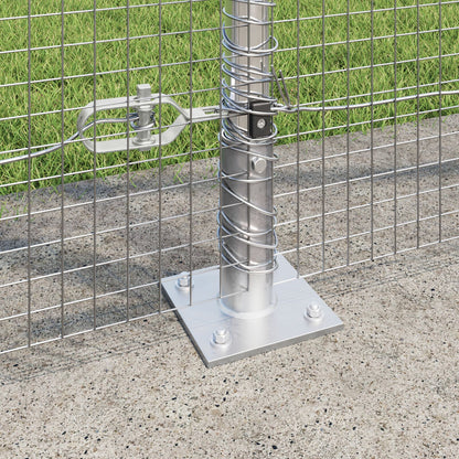 Gegalfaniseerd Gaashek Met 13 Flange Palen 1,5X50 M Gegalvaniseerd Staal Gegalvaniseerd Staal