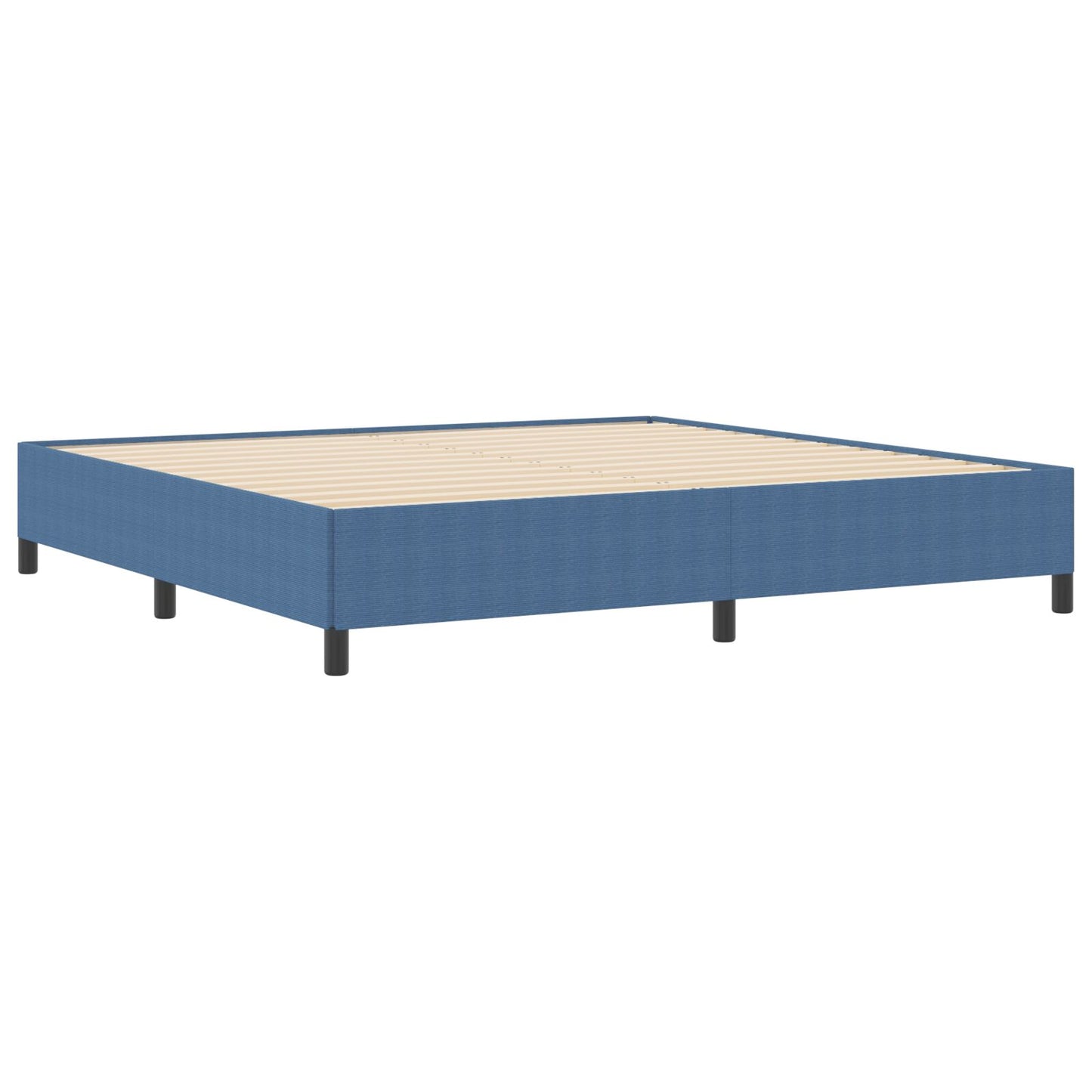 Bedframe Corduroy Stof Blauw 200 x 200 cm