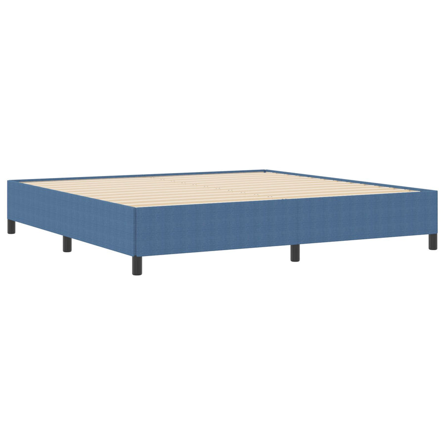 Bedframe Corduroy Stof Blauw 200 x 200 cm
