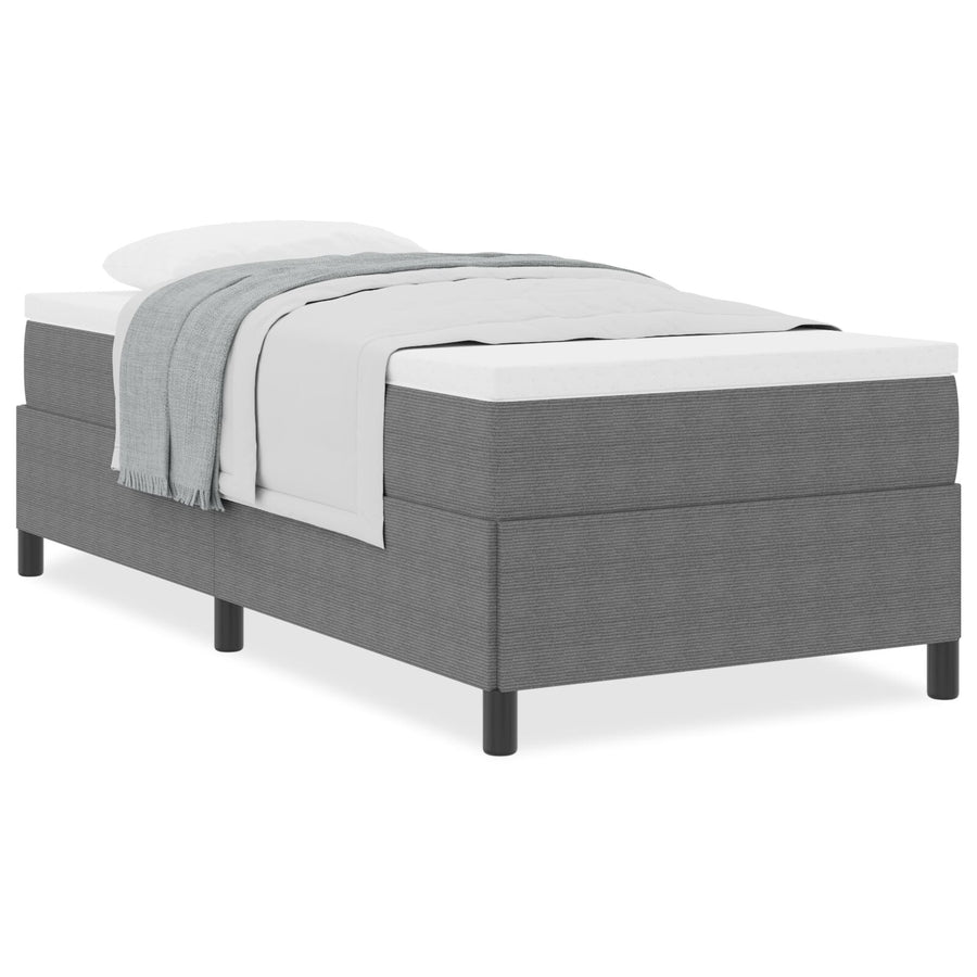 Bedframe Corduroy Stof Lichtgrijs 80 x 200 cm