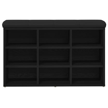 Opslagbank Engineered Wood 80 x 30 x 48 cm Zwart eiken