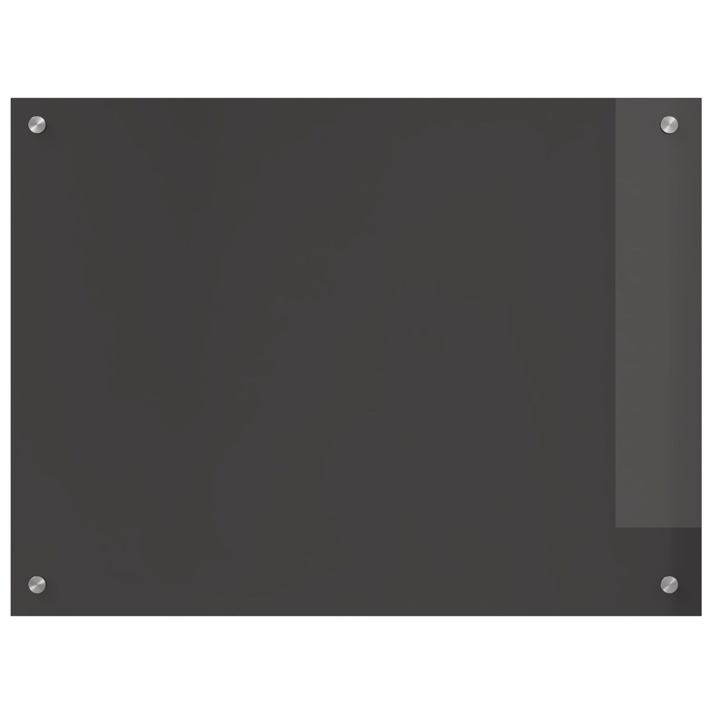Keuken Achterwand In - 80X60X0.6 Cm Gehard Glas Donkergrijs 80 x 60 cm