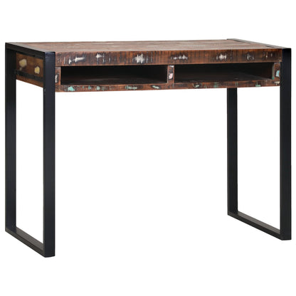 Kaptafel Met Spiegel Multicolor 100X50X75 Cm Massief Hout Gerecycled