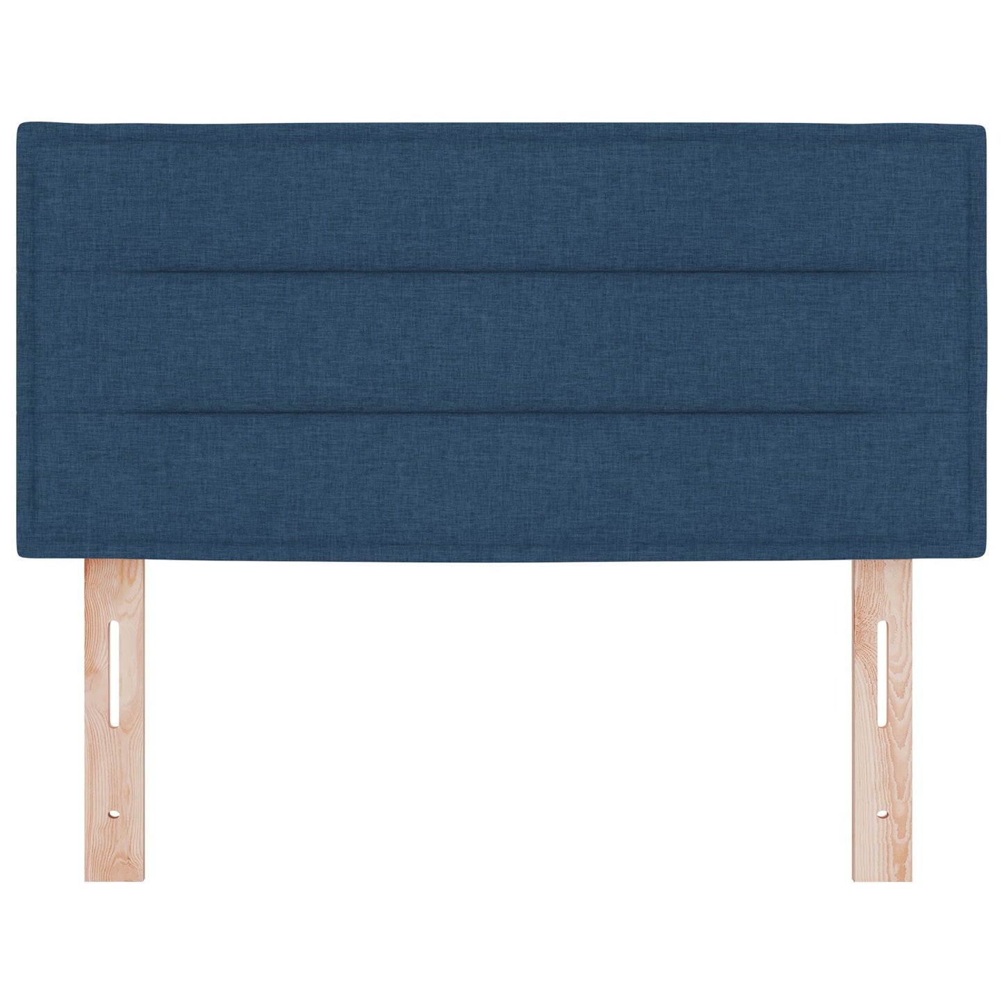 Hoofdbord Lijnen Ontwerp Stof Blauw 100 cm Laag hoofdbord