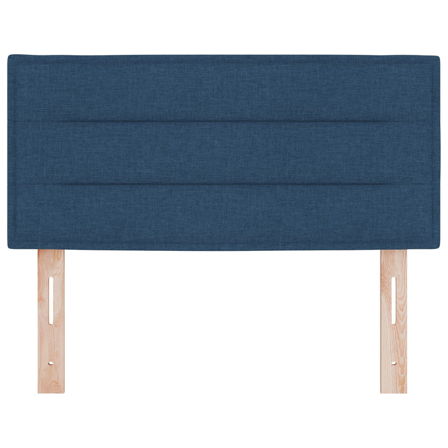 Hoofdbord Lijnen Ontwerp Stof Blauw 100 cm Laag hoofdbord