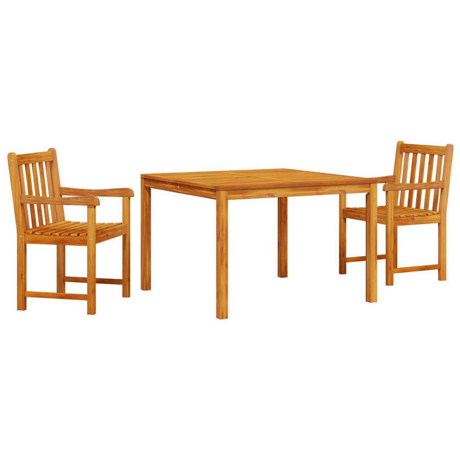 3-Delige Tuinset Van Massief Acaciahout 2-Zit Tafel lengte: 110 cm