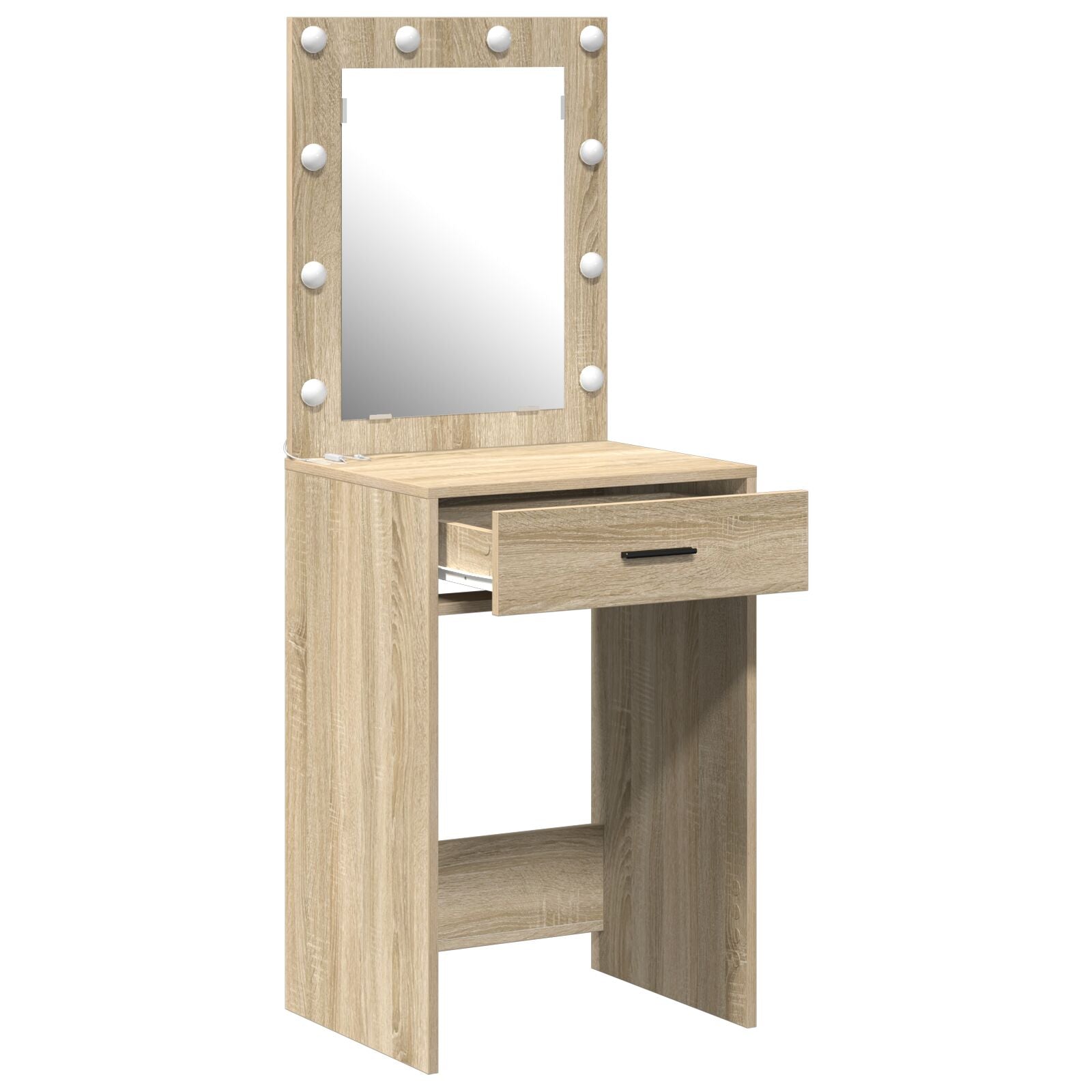 Kaptafel Met Led-Verlichting Sonoma eiken 50 x 41 x 135 cm