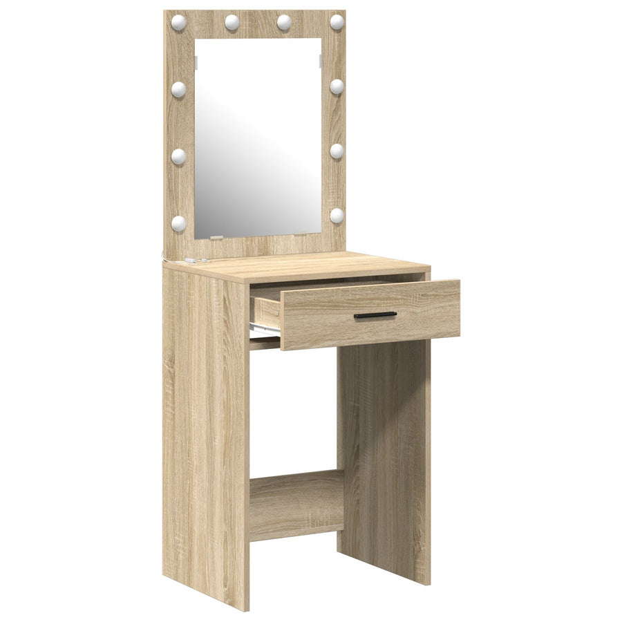 Kaptafel Met Led-Verlichting Sonoma eiken 50 x 41 x 135 cm