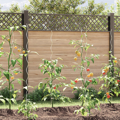 Spiraal Plantensteunen 50 Stuks Gegalvaniseerd staal 150 cm