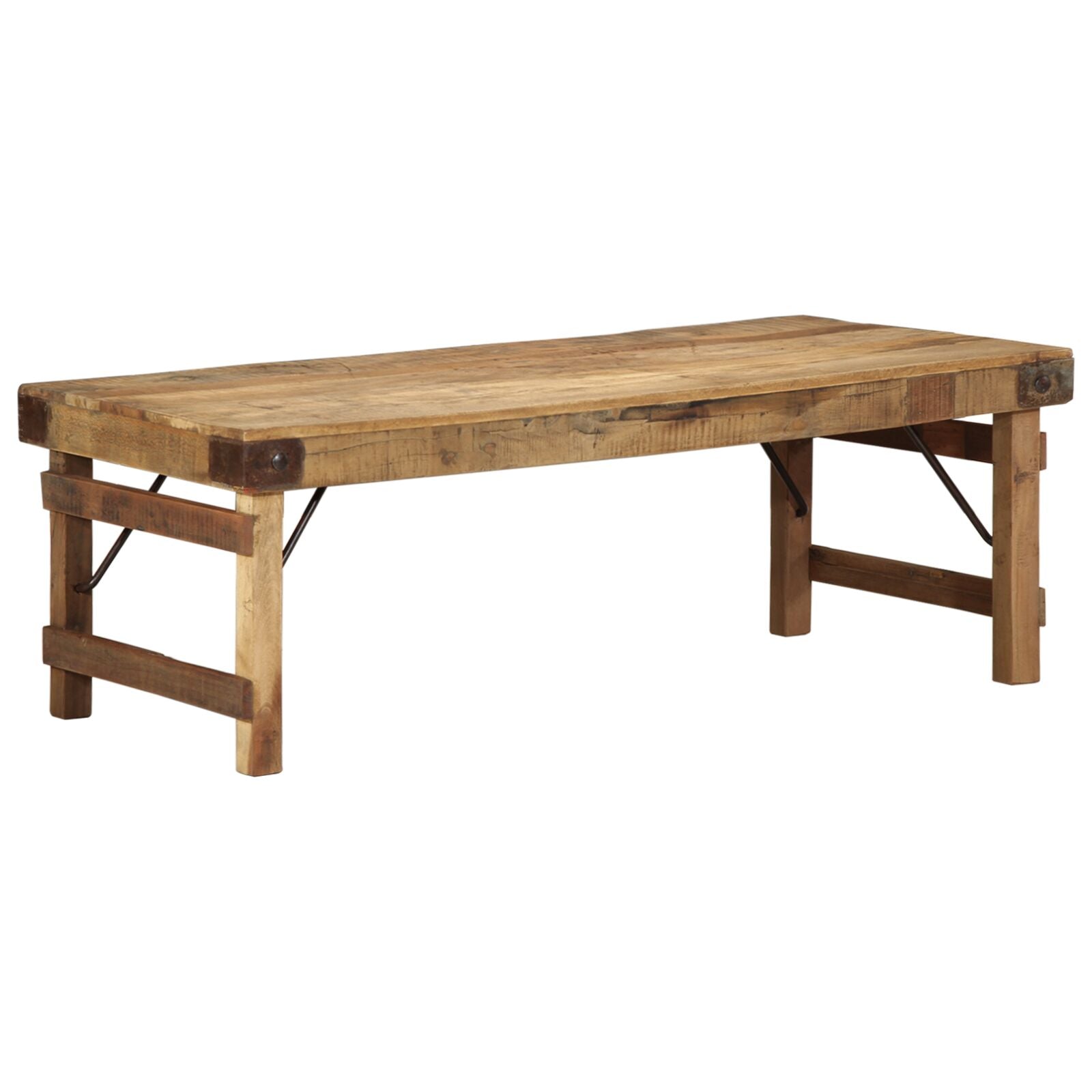 Salontafel Natuurlijk Hout Massief Hout Simpel 110 x 55 x 40 cm