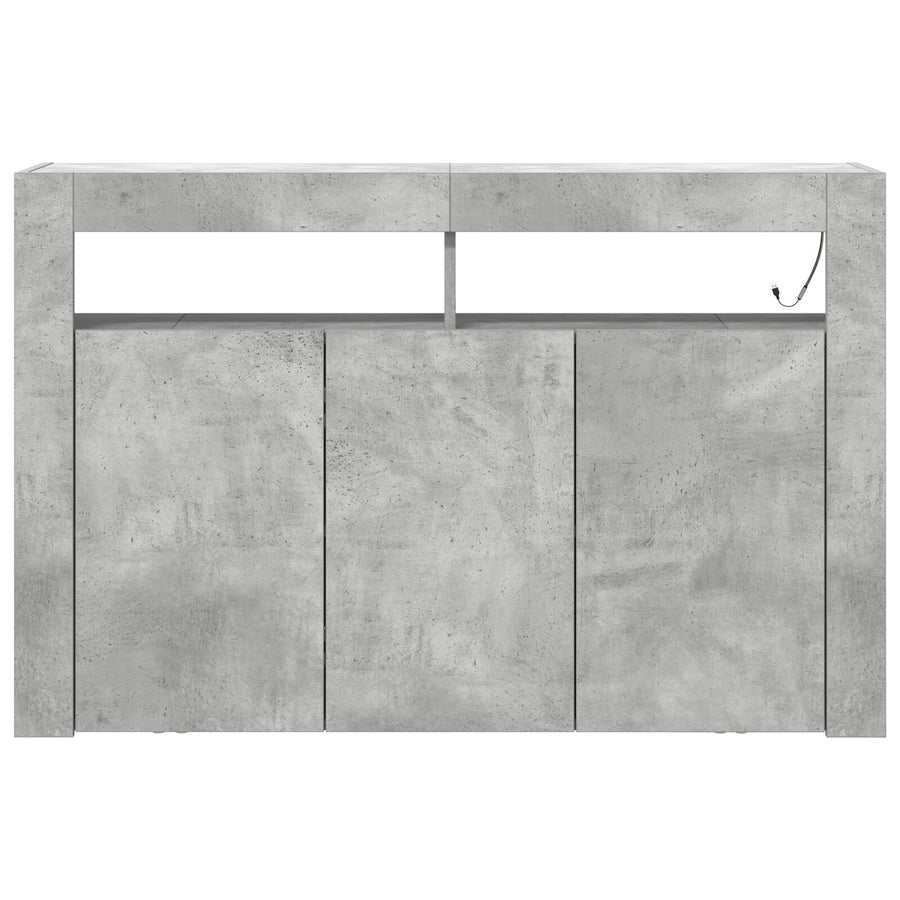 Sideboard Engineered Hout 116 X 30 X 75 Cm Beton grijs