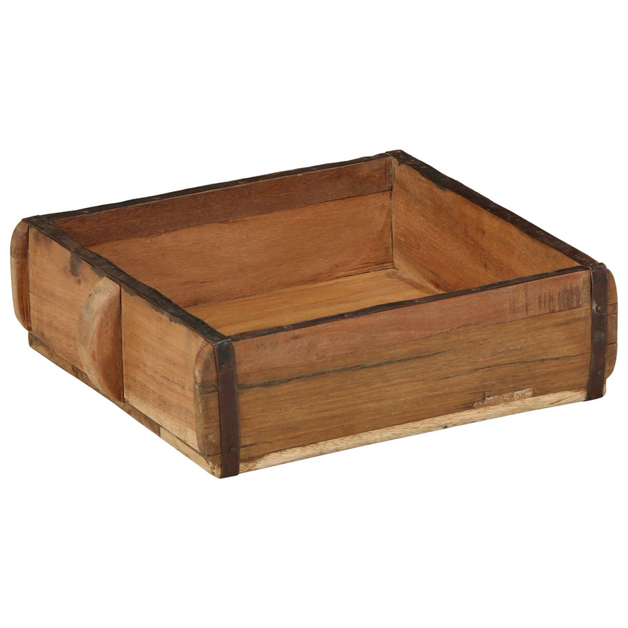 2-Delige Diensten Set Massief Hout Gerecycled 29 x 31 x 10 cm