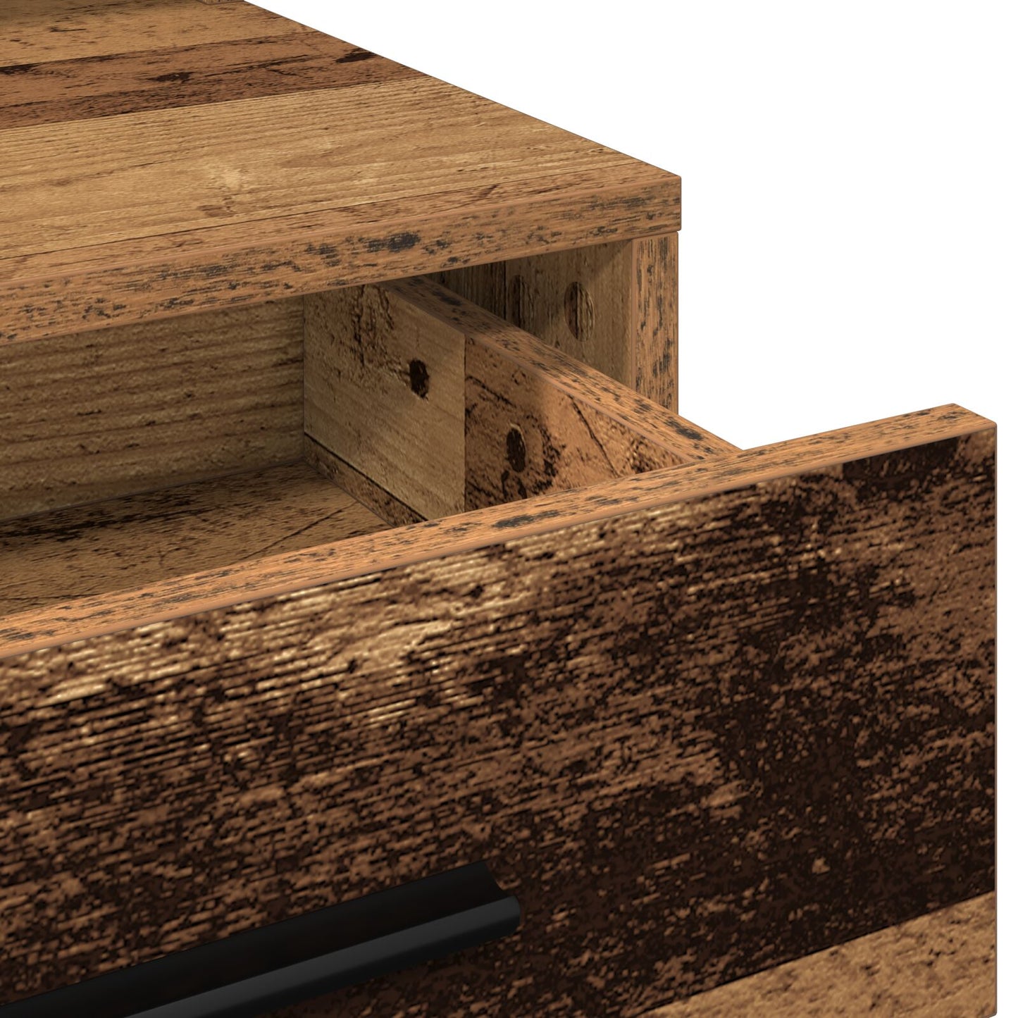 Kaptafel Met Led-Verlichting - Oud Hout 79 x 41 x 135 cm Oude Hout